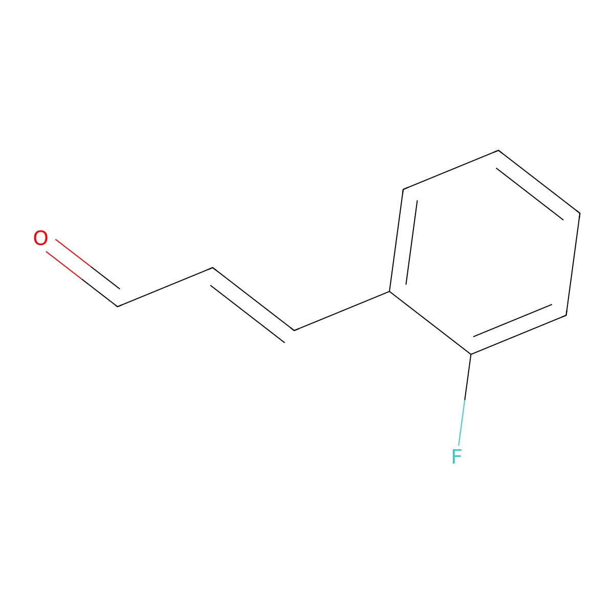 2-Fluorocinnamaldehyde molecular structure, CAS 149733-71-1