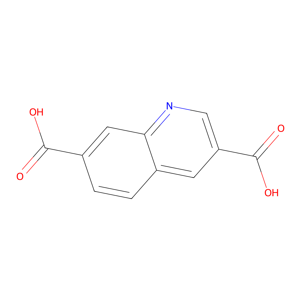 Quinoline-3,7-dicarboxylic acid molecular structure, CAS 149734-20-3