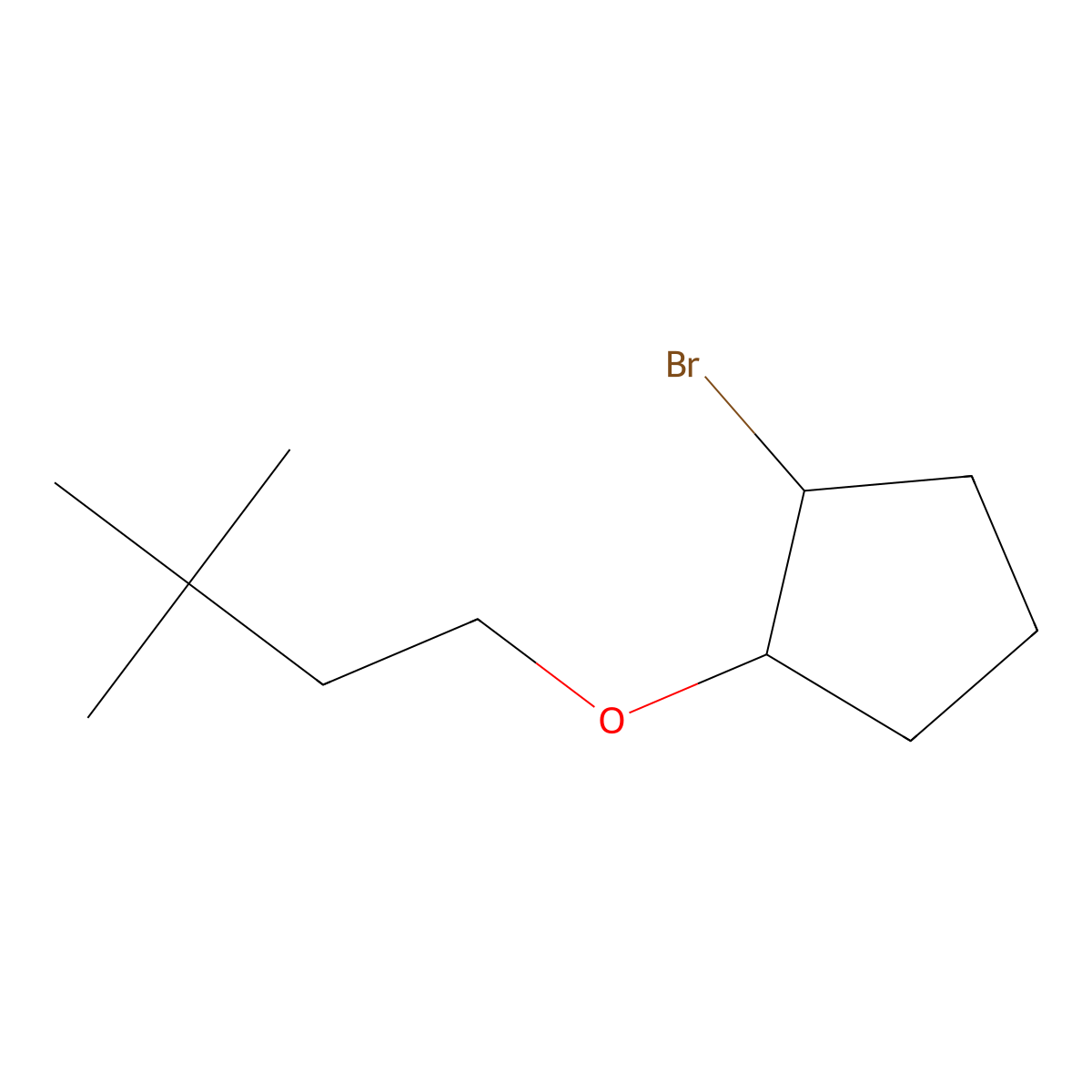 1-Bromo-2-(3,3-dimethylbutoxy)cyclopentane molecular structure, CAS 1497346-90-3