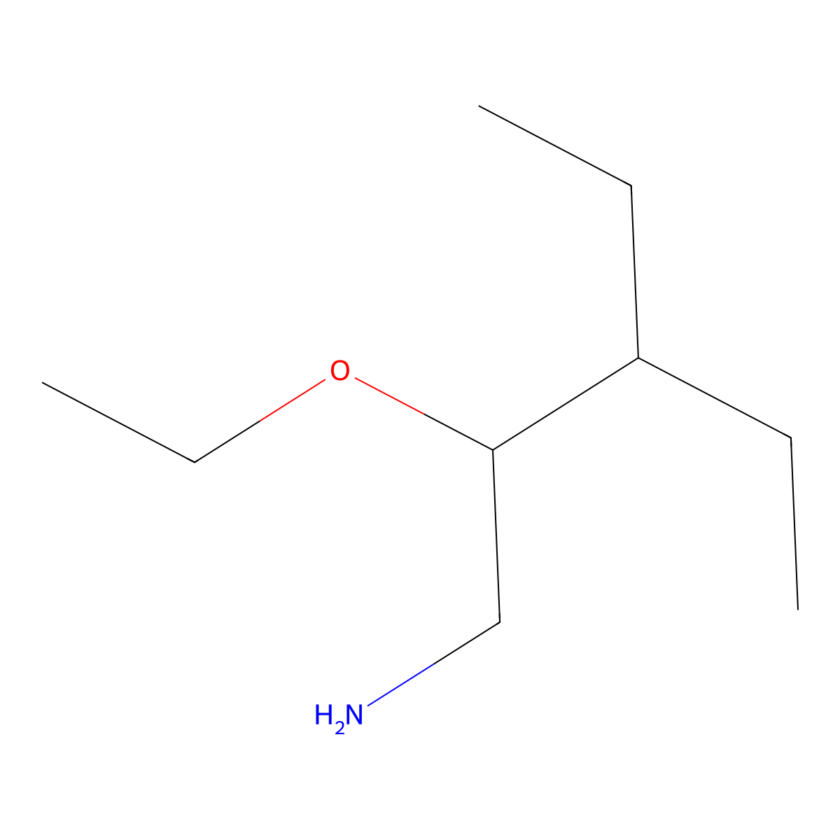 2-Ethoxy-3-ethylpentan-1-amine molecular structure, CAS 1497378-44-5