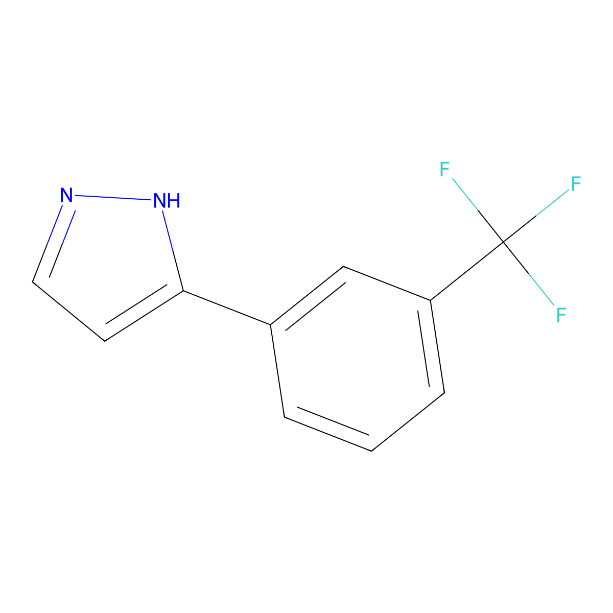 3-[3-(Trifluoromethyl)Phenyl]-1H-Pyrazole molecular structure, CAS 149739-48-0