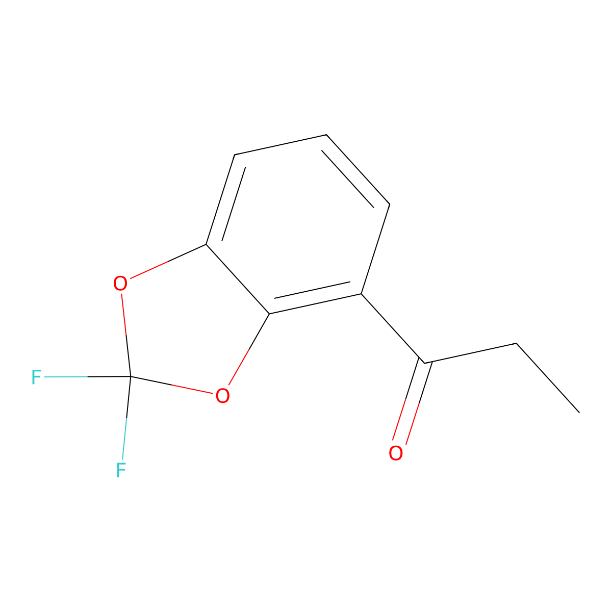 1-(2,2-Difluoro-1,3-benZodioxol-4-yl)-1-propanone molecular structure, CAS 149740-59-0