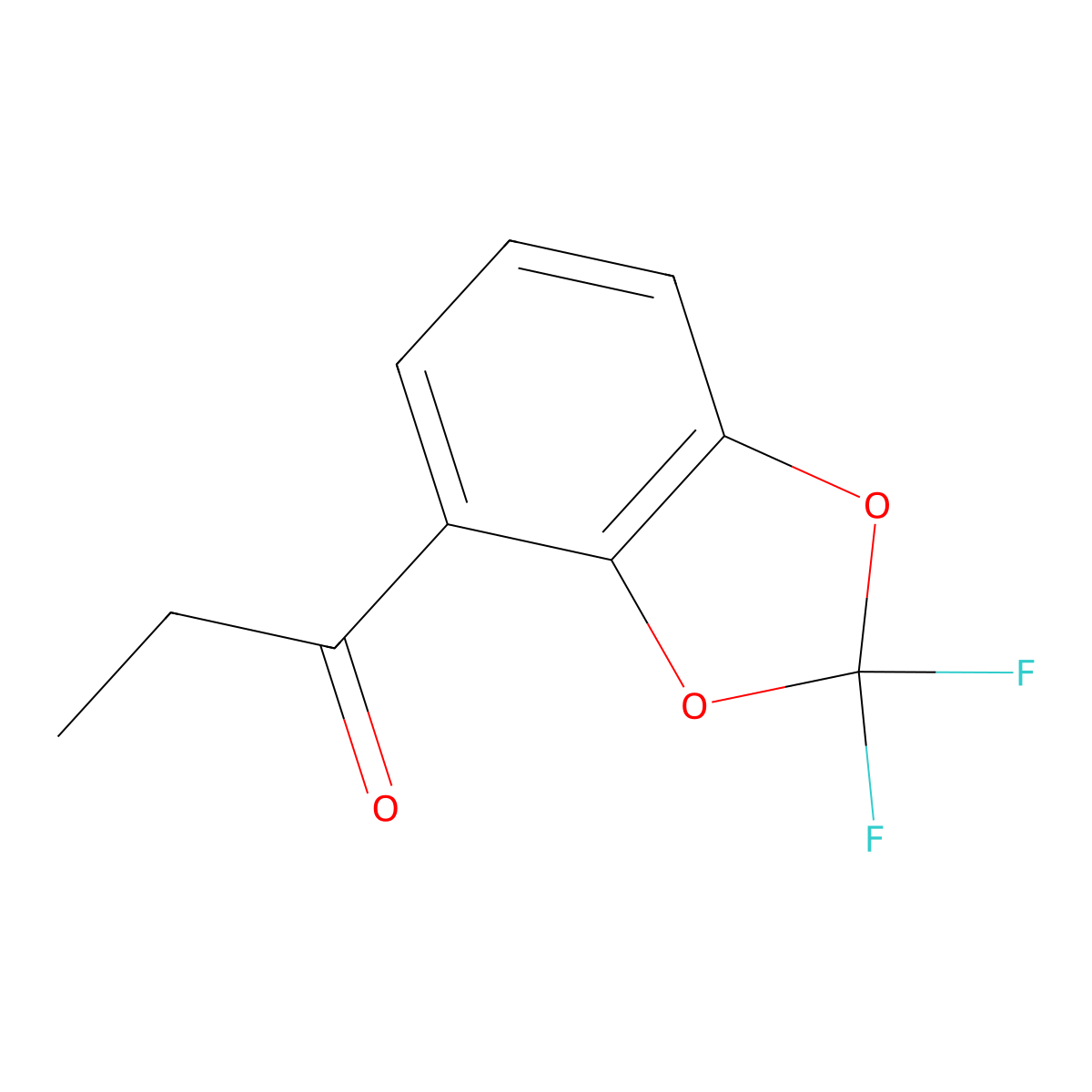 1-(2,2-Difluoro-1,3-benZodioxol-4-yl)-1-propanone molecular structure, CAS 149740-59-0