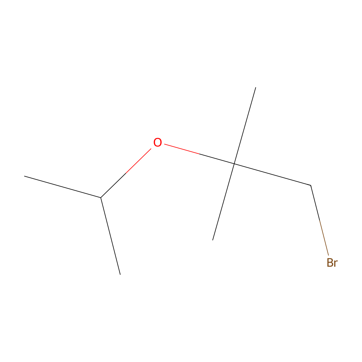1-Bromo-2-methyl-2-(propan-2-yloxy)propane molecular structure, CAS 149741-79-7