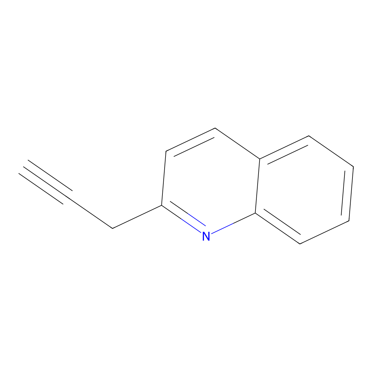 2-(Prop-2-yn-1-yl)quinoline molecular structure, CAS 1497452-77-3