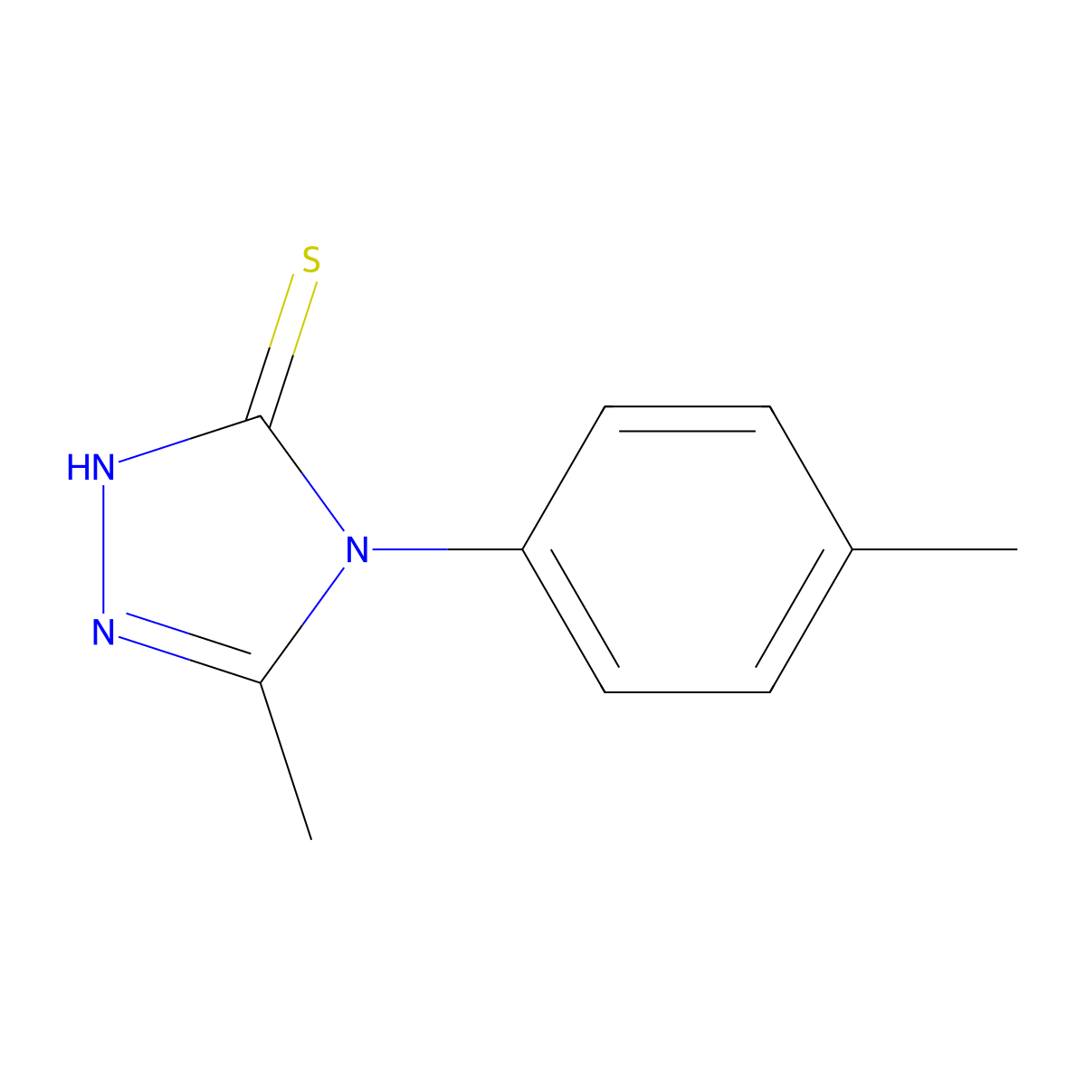 5-methyl-4-(4-methylphenyl)-4H-1,2,4-triazole-3-thiol molecular structure, CAS 149747-23-9