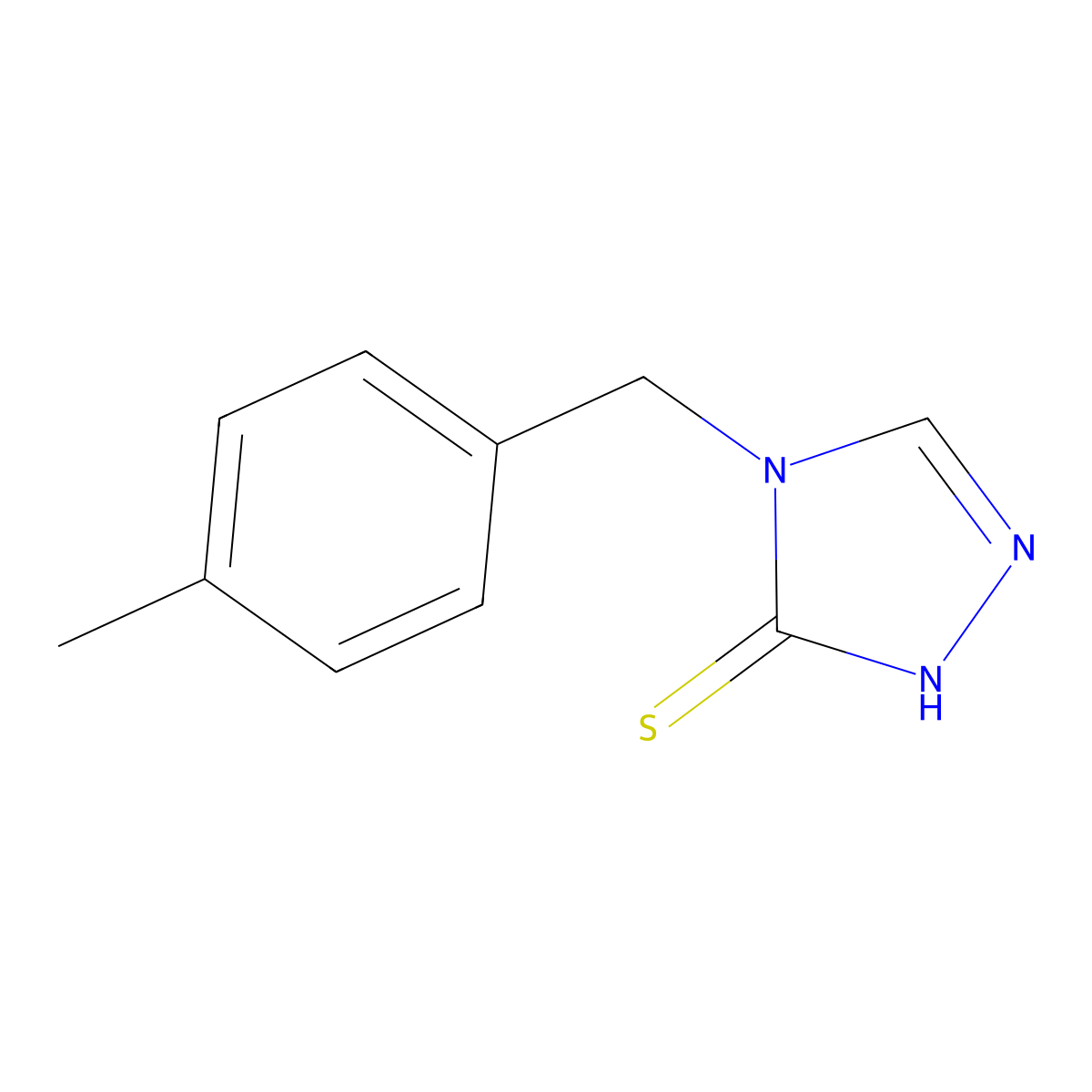 4-(4-methylbenzyl)-4H-1,2,4-triazole-3-thiol molecular structure, CAS 149747-24-0