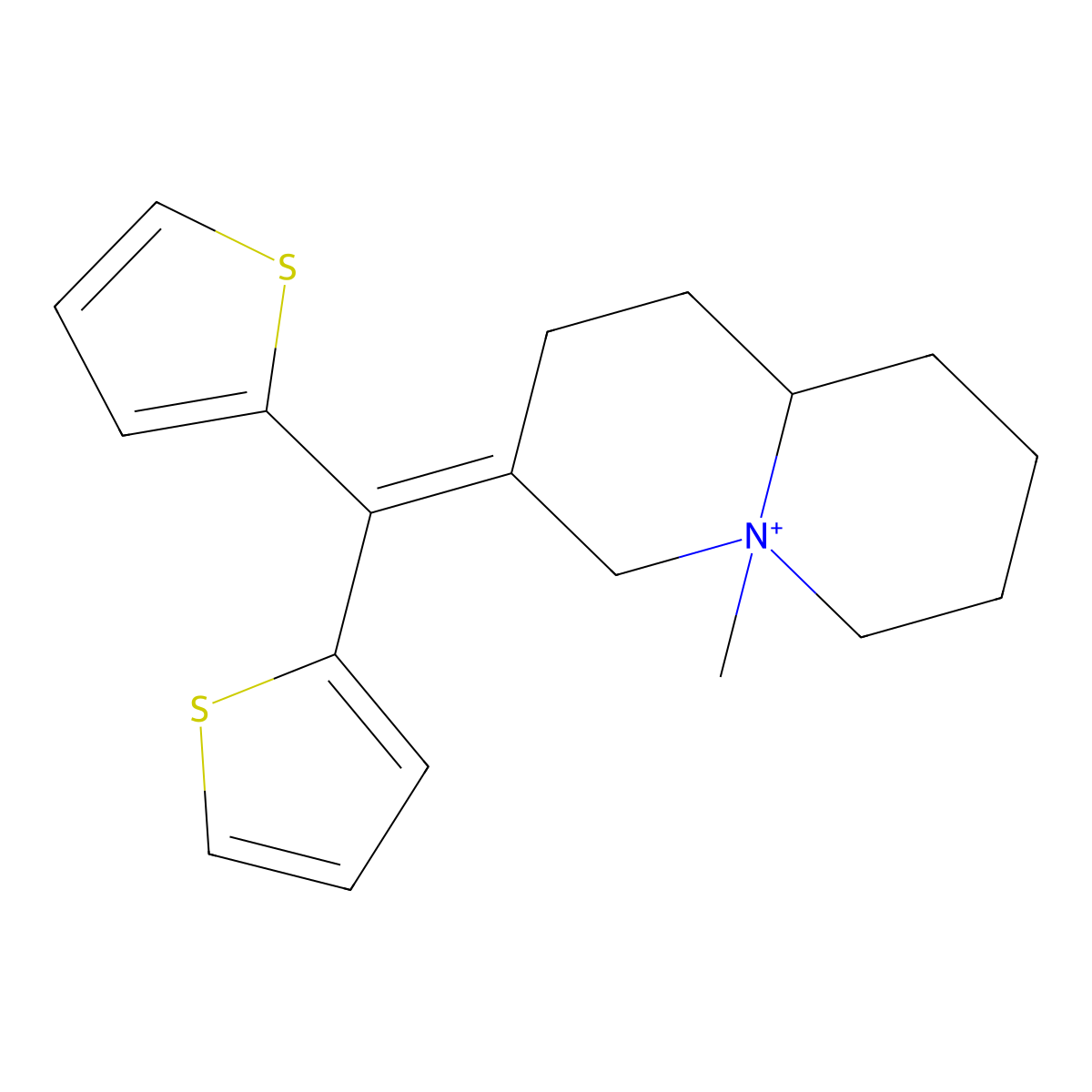 Tiquizium molecular structure, CAS 149755-23-7