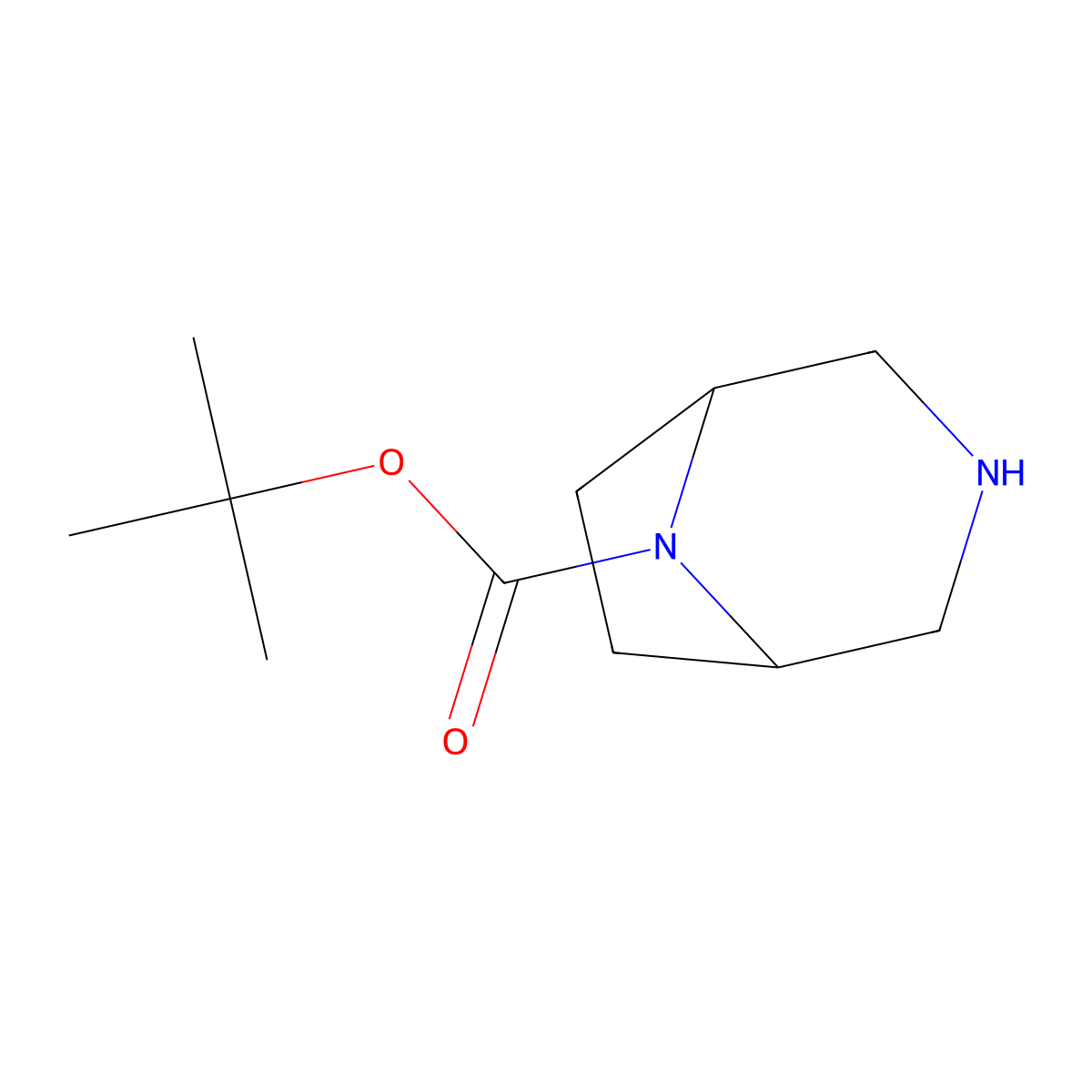 8-Boc-3,8-diaza-bicyclo(3.2.1)octane molecular structure, CAS 149771-44-8