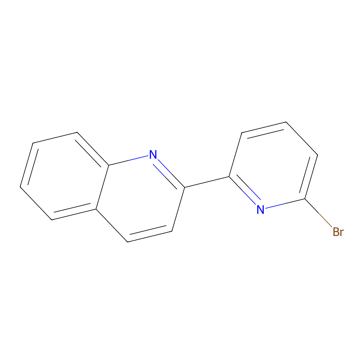 2-(6-Bromo-2-pyridinyl)quinoline molecular structure, CAS 149775-40-6