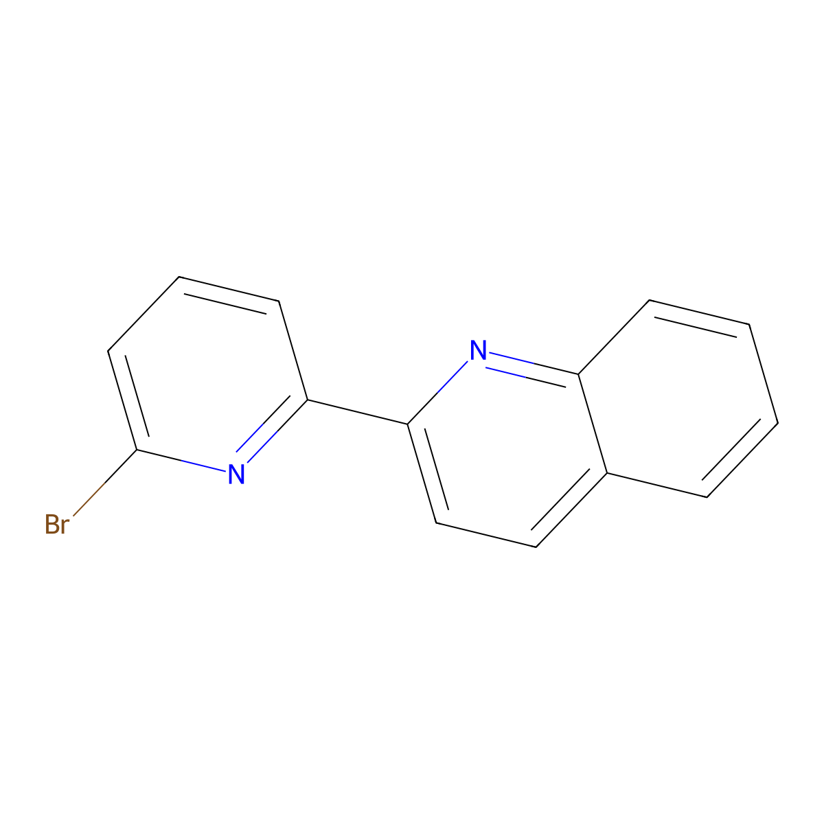 2-(6-Bromo-2-pyridinyl)quinoline molecular structure, CAS 149775-40-6