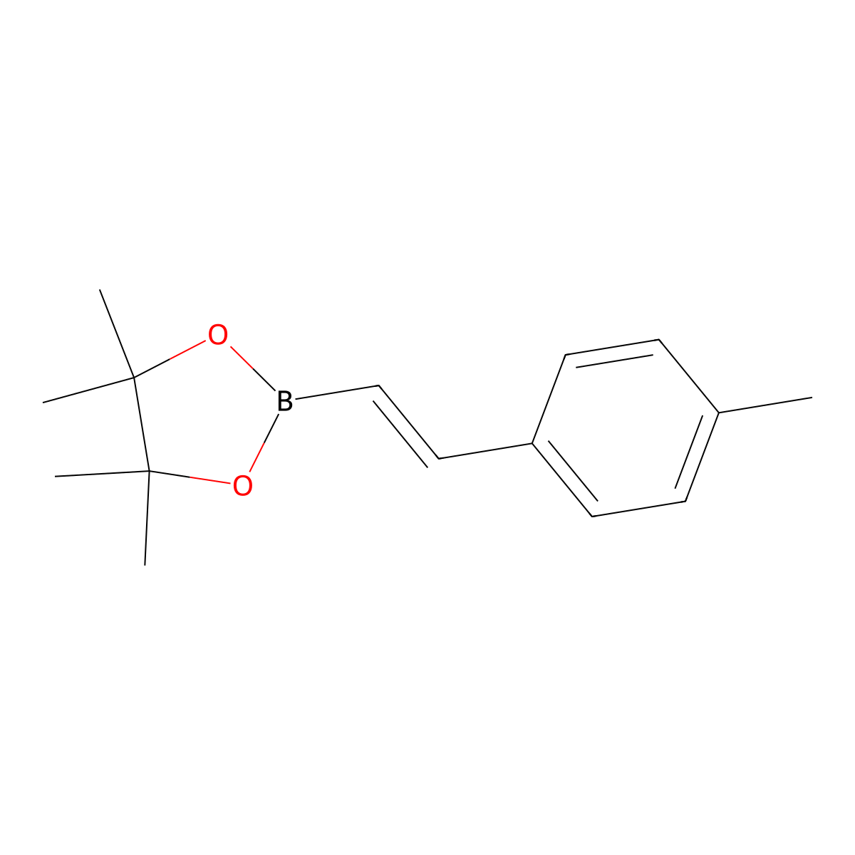 4,4,5,5-Tetramethyl-2-[(1E)-2-(4-methylphenyl)ethenyl]-1,3,2-dioxaborolane molecular structure, CAS 149777-84-4