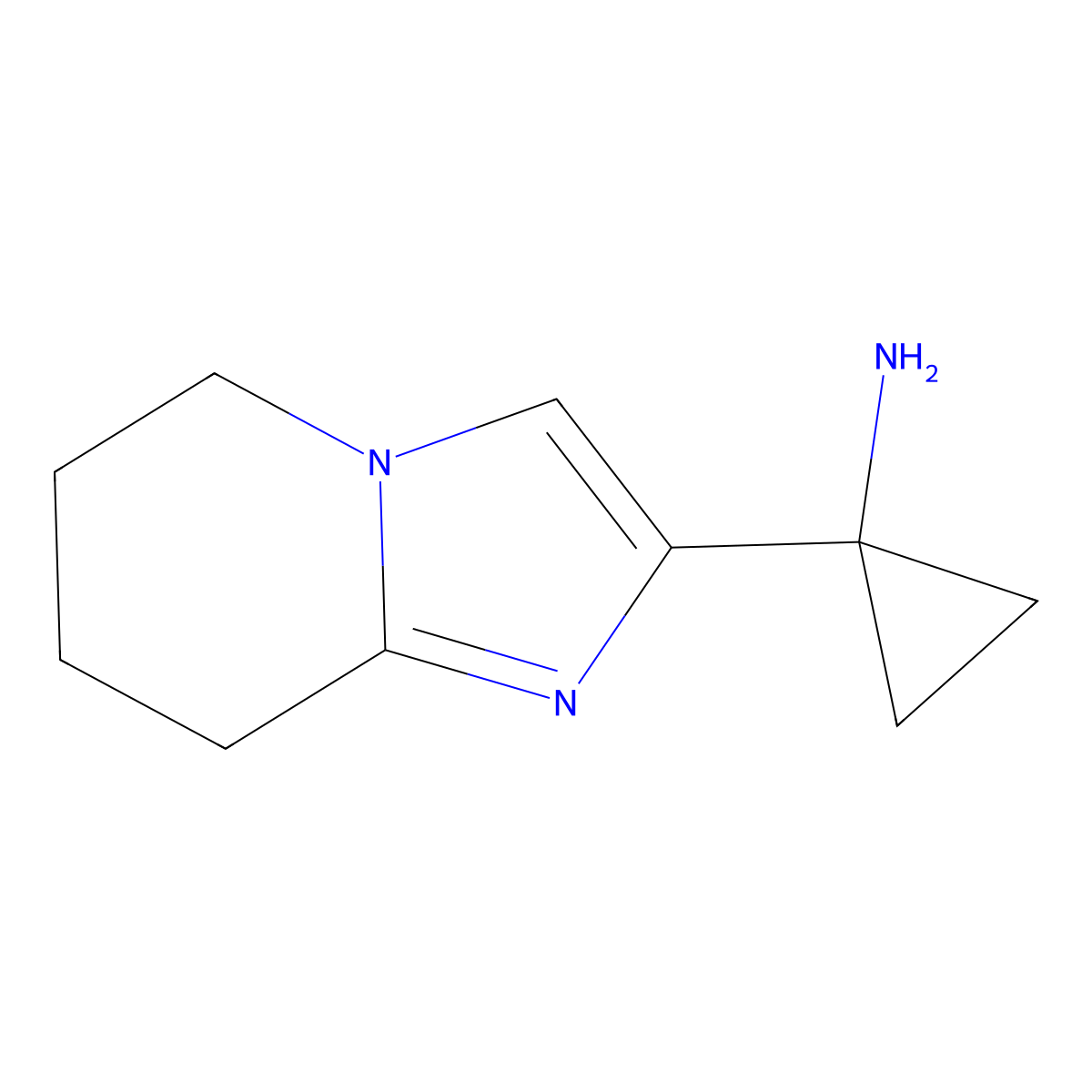 1-{5H,6H,7H,8H-imidazo[1,2-a]pyridin-2-yl}cyclopropan-1-amine molecular structure, CAS 1497854-88-2