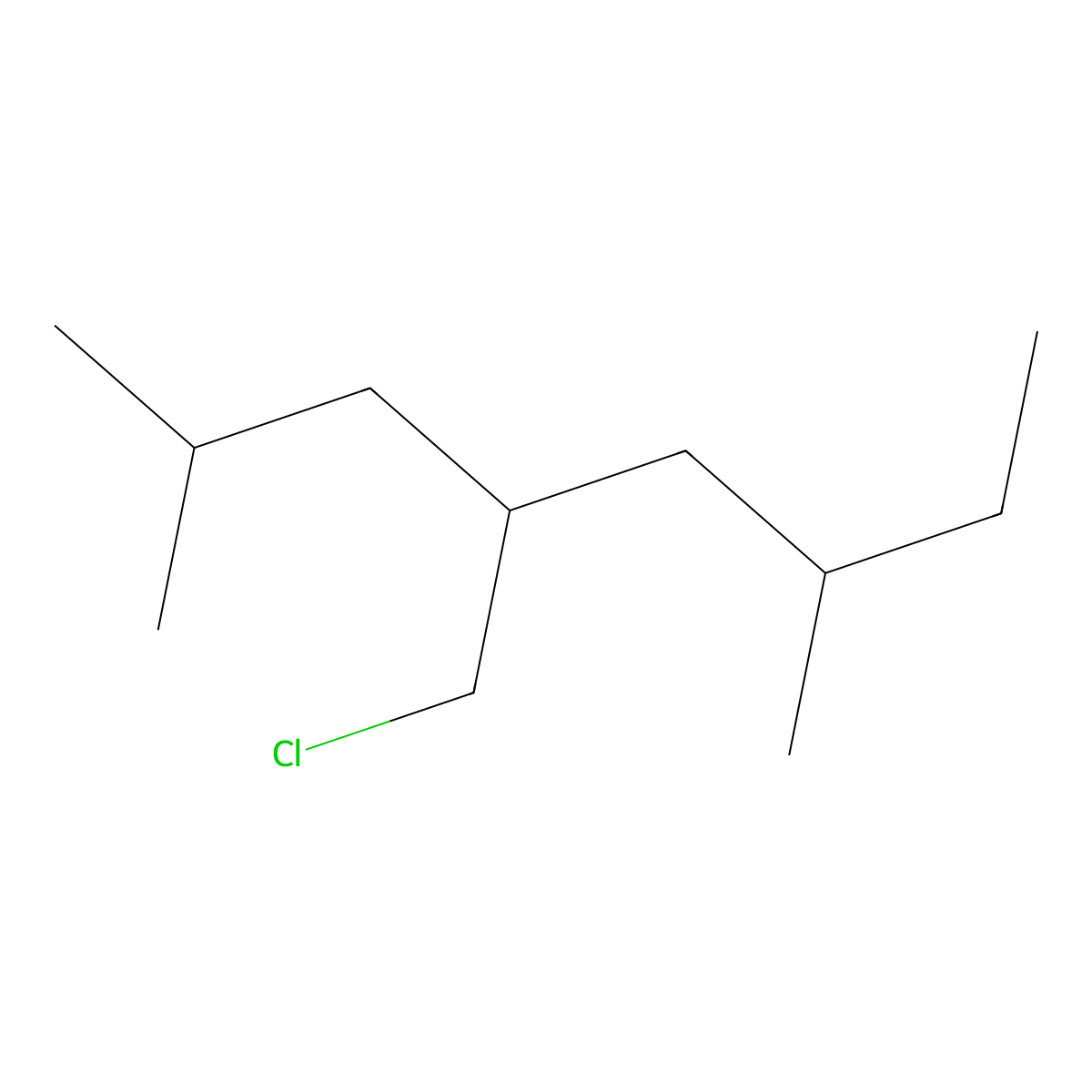 4-(Chloromethyl)-2,6-dimethyloctane molecular structure, CAS 1497862-53-9