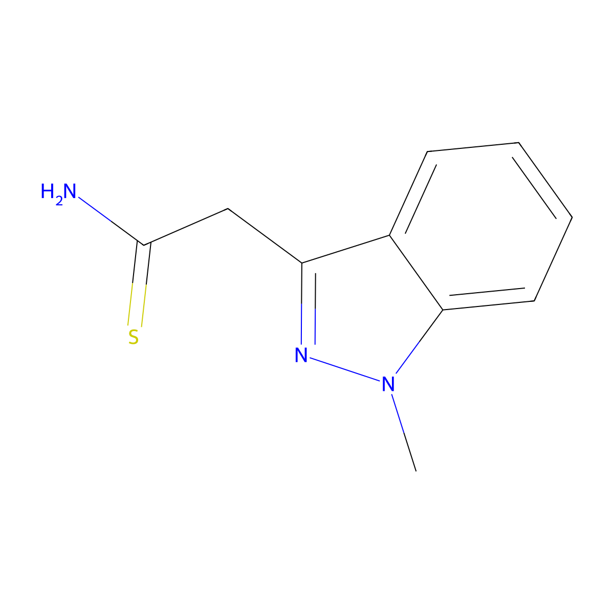 2-(1-Methyl-1h-indazol-3-yl)ethanethioamide molecular structure, CAS 1497905-63-1