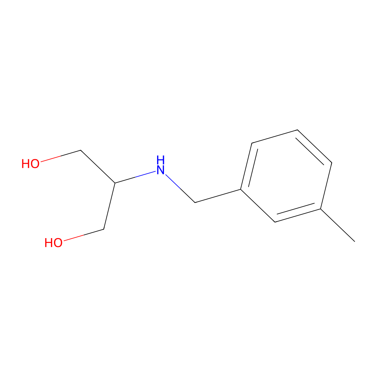 2-{[(3-Methylphenyl)methyl]amino}propane-1,3-diol molecular structure, CAS 1497912-35-2