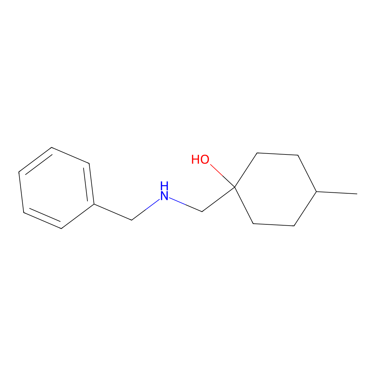 1-[(Benzylamino)methyl]-4-methylcyclohexan-1-ol molecular structure, CAS 1497959-63-3