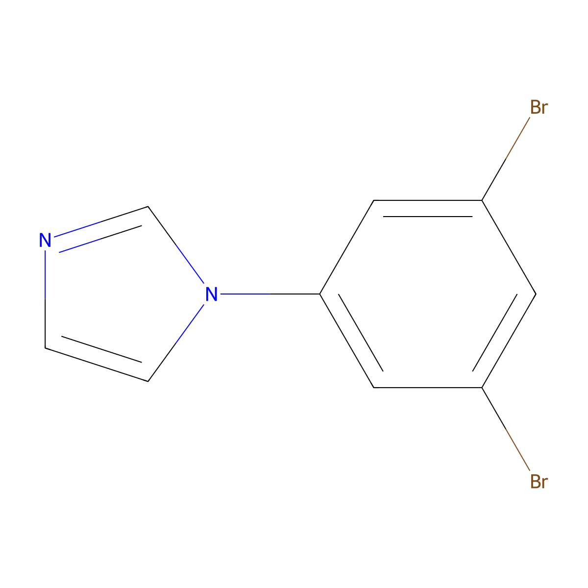 1-(3,5-Dibromophenyl)-1H-imidazole molecular structure, CAS 149797-66-0