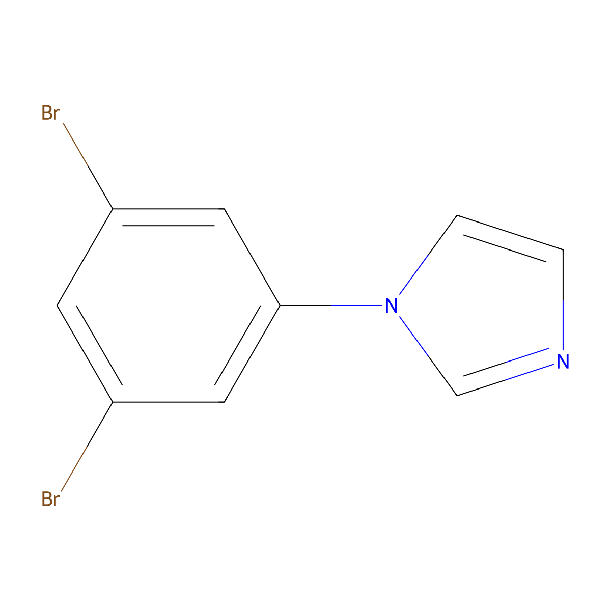 1-(3,5-Dibromophenyl)-1H-imidazole molecular structure, CAS 149797-66-0