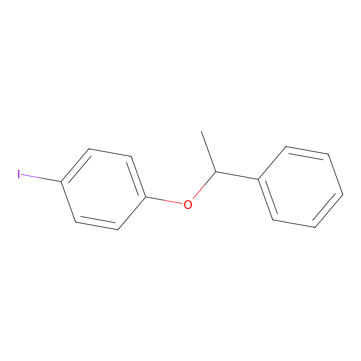 1-Iodo-4-(1-phenylethoxy)benzene molecular structure, CAS 1497981-76-6