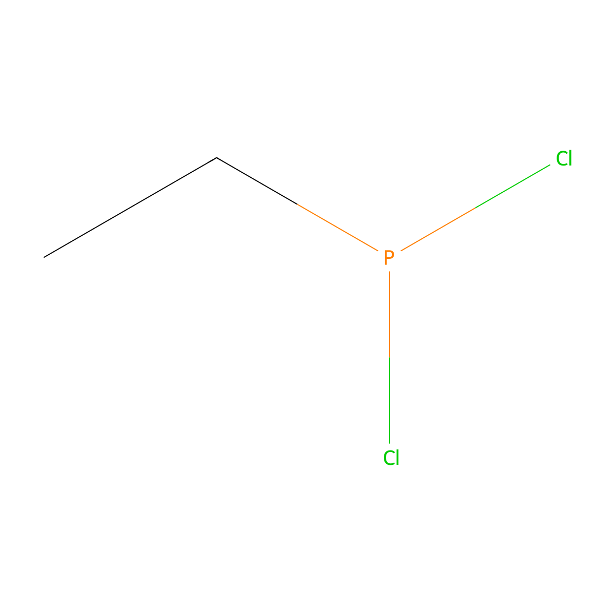 Phosphonous dichloride, ethyl- molecular structure, CAS 1498-40-4