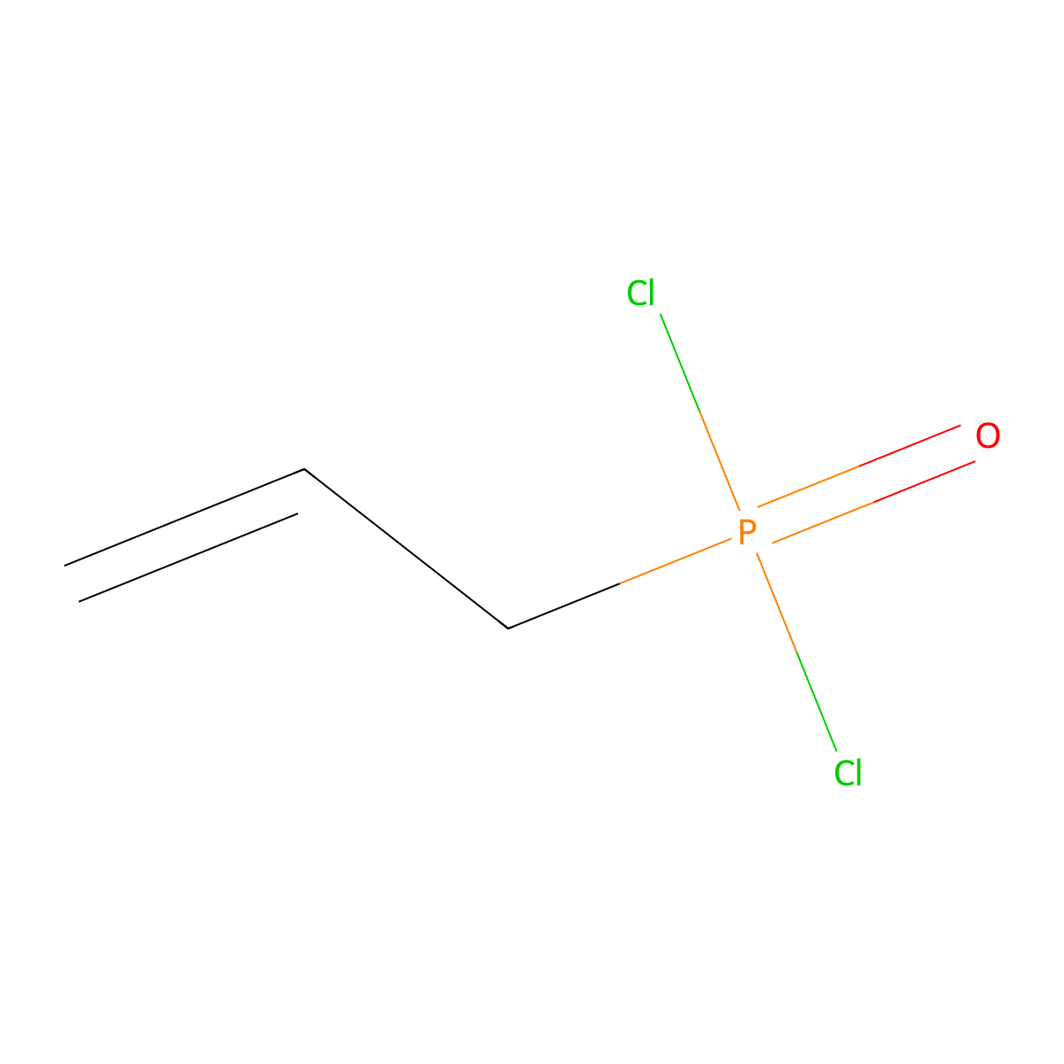 Allylphosphonic dichloride molecular structure, CAS 1498-47-1