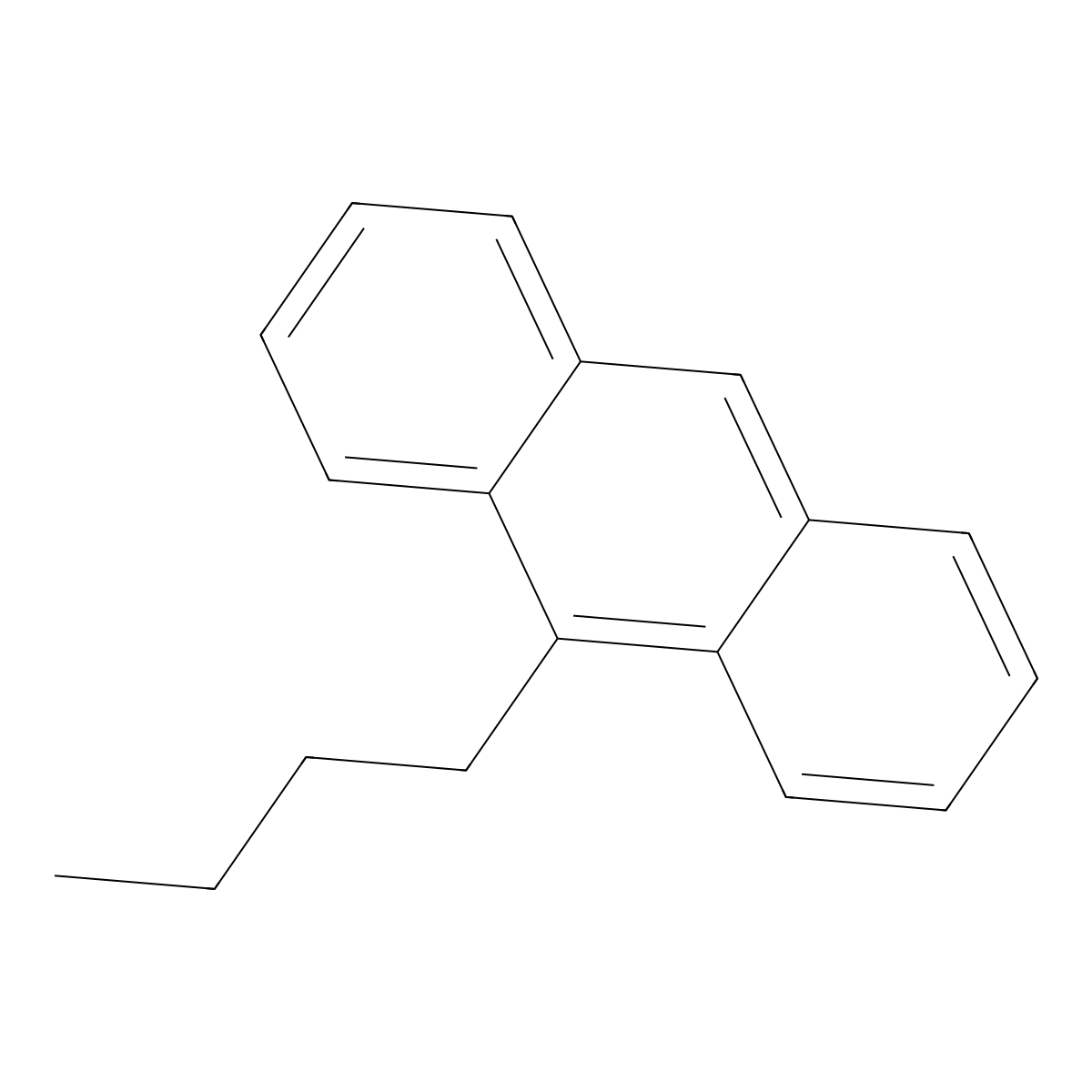 9-Butylanthracene molecular structure, CAS 1498-69-7