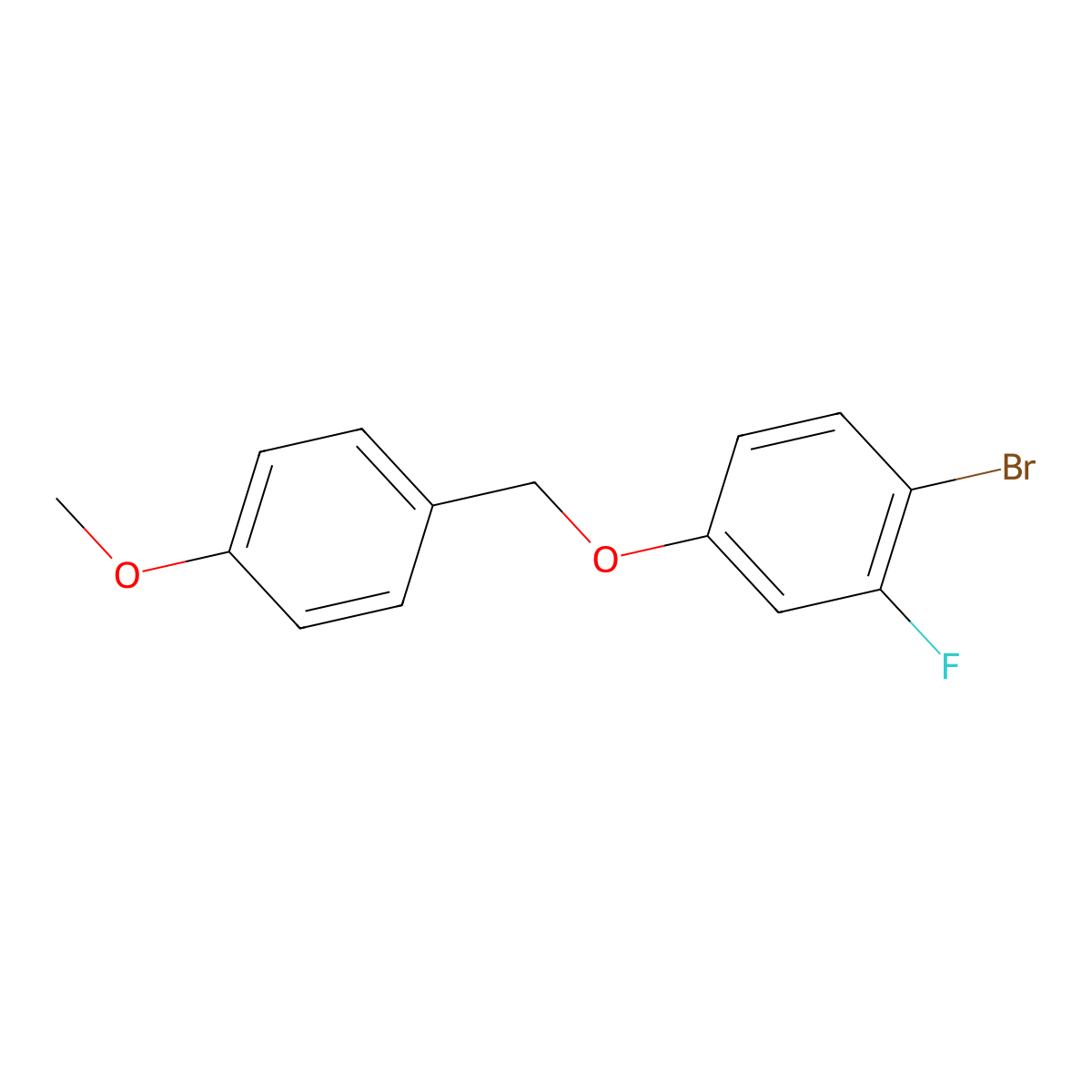 1-Bromo-2-fluoro-4-(4-methoxy-benzyloxy)-benzene molecular structure, CAS 1498016-46-8