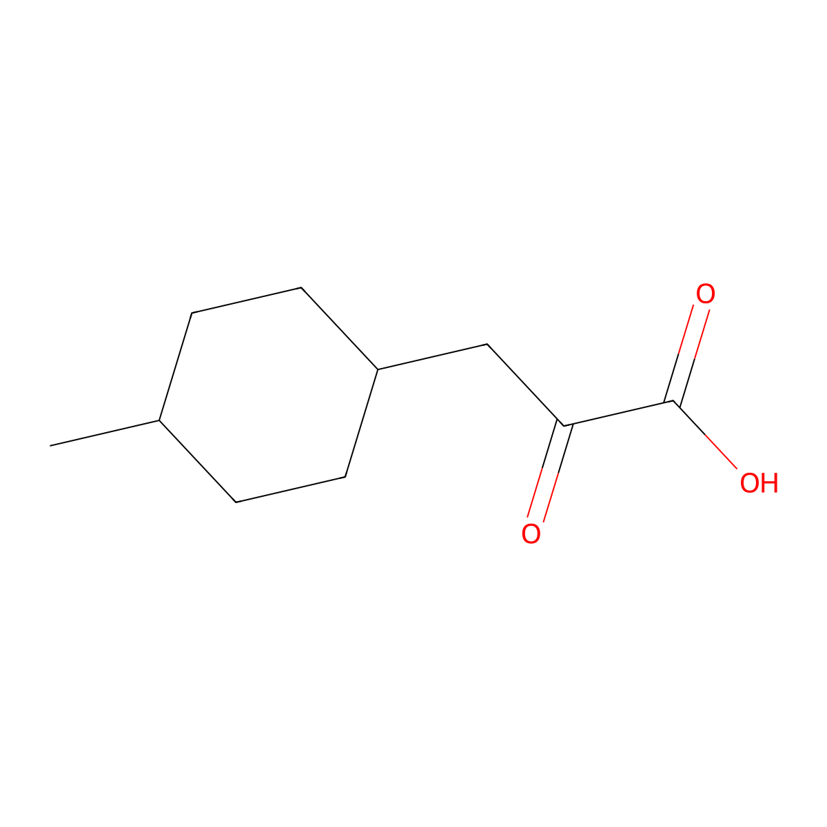 3-(4-Methylcyclohexyl)-2-oxopropanoic acid molecular structure, CAS 1498043-29-0