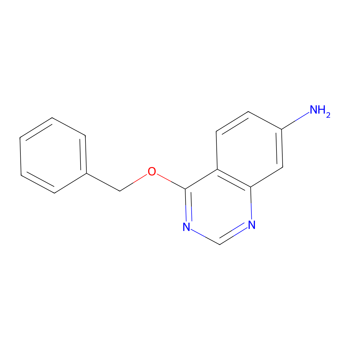 4-(Benzyloxy)quinazolin-7-amine molecular structure, CAS 1498083-23-0