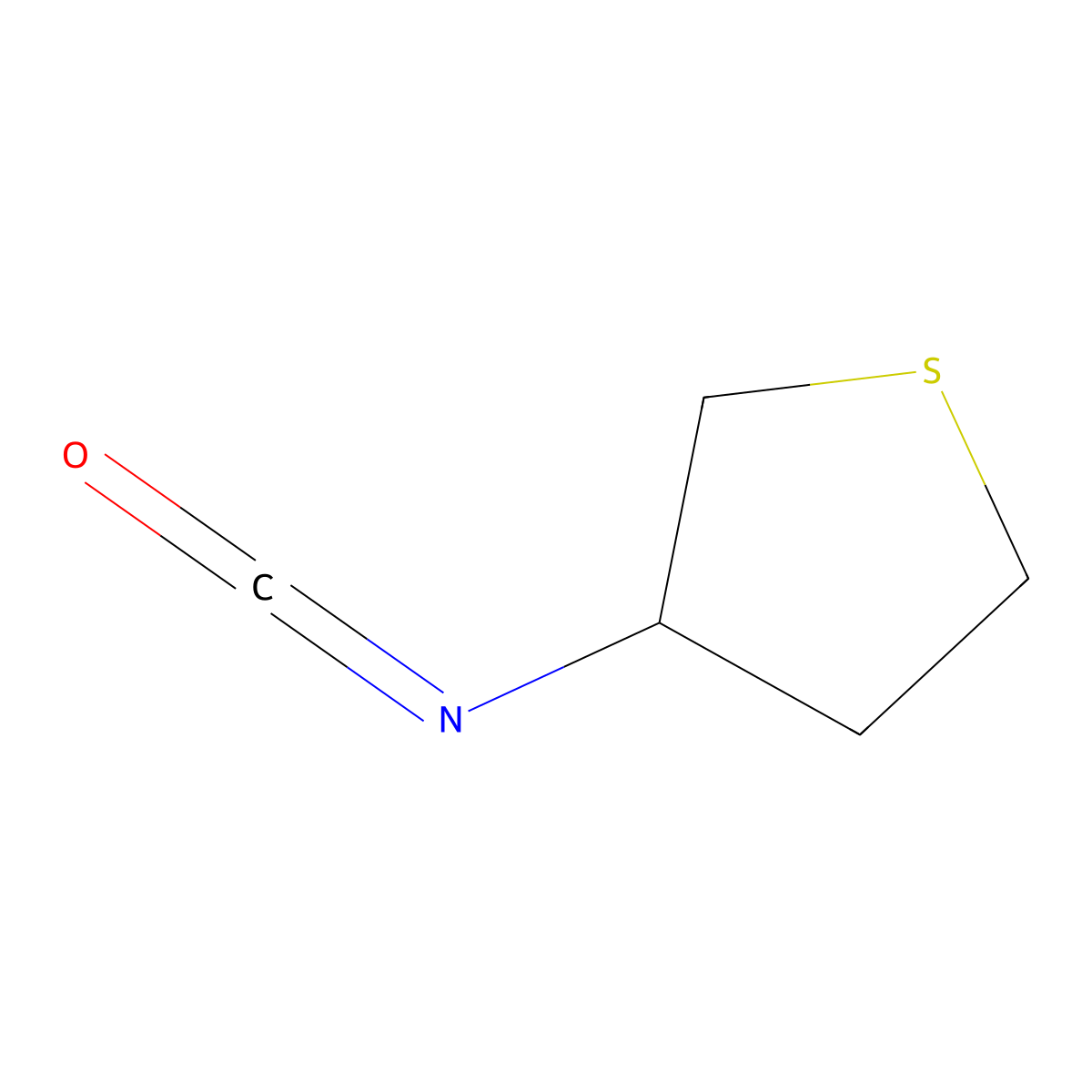3-Isocyanatothiolane molecular structure, CAS 1498114-81-0
