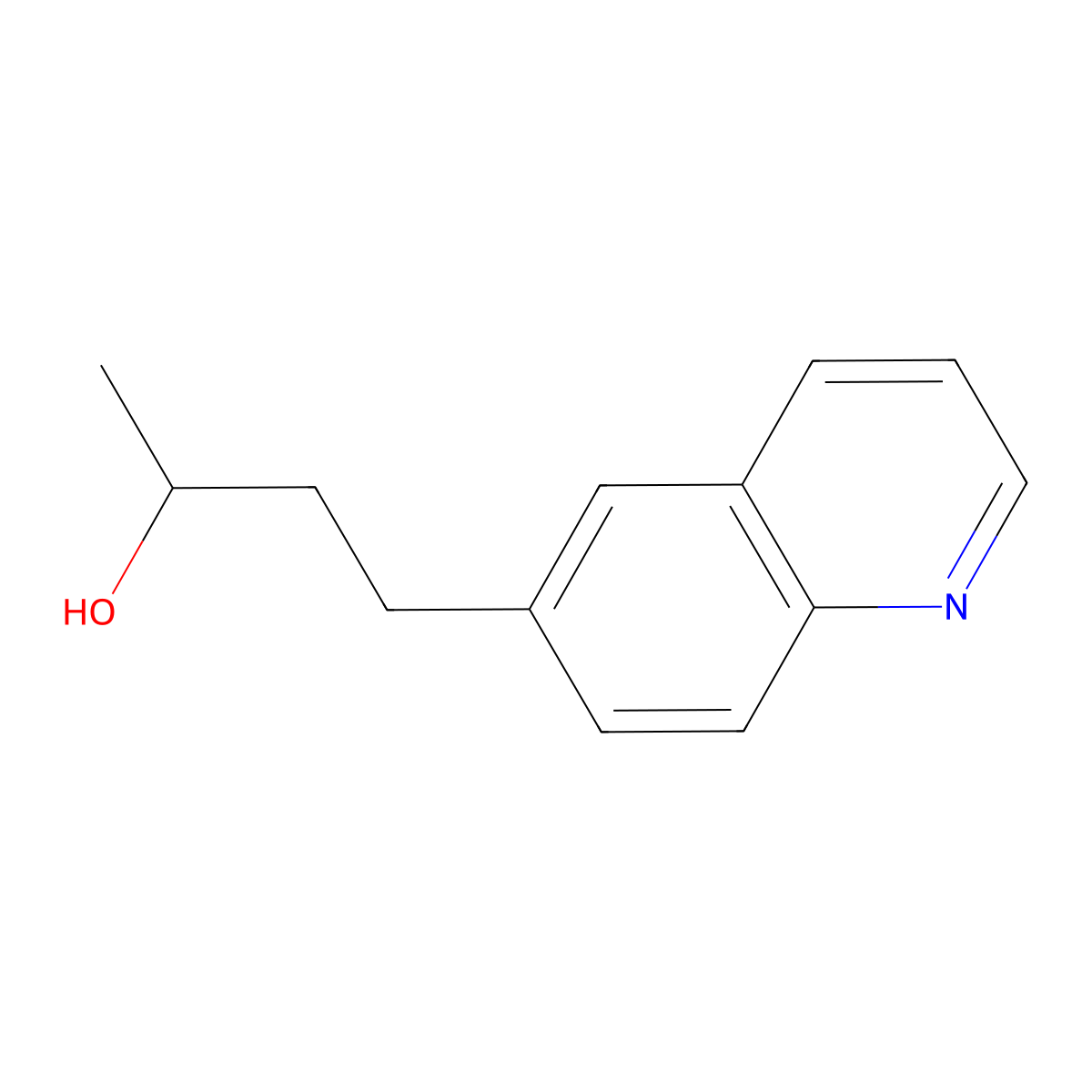 4-(Quinolin-6-yl)butan-2-ol molecular structure, CAS 1498142-58-7