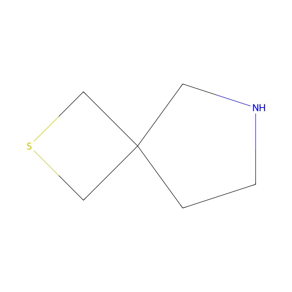 2-Thia-6-azaspiro[3.4]octane molecular structure, CAS 1498161-47-9