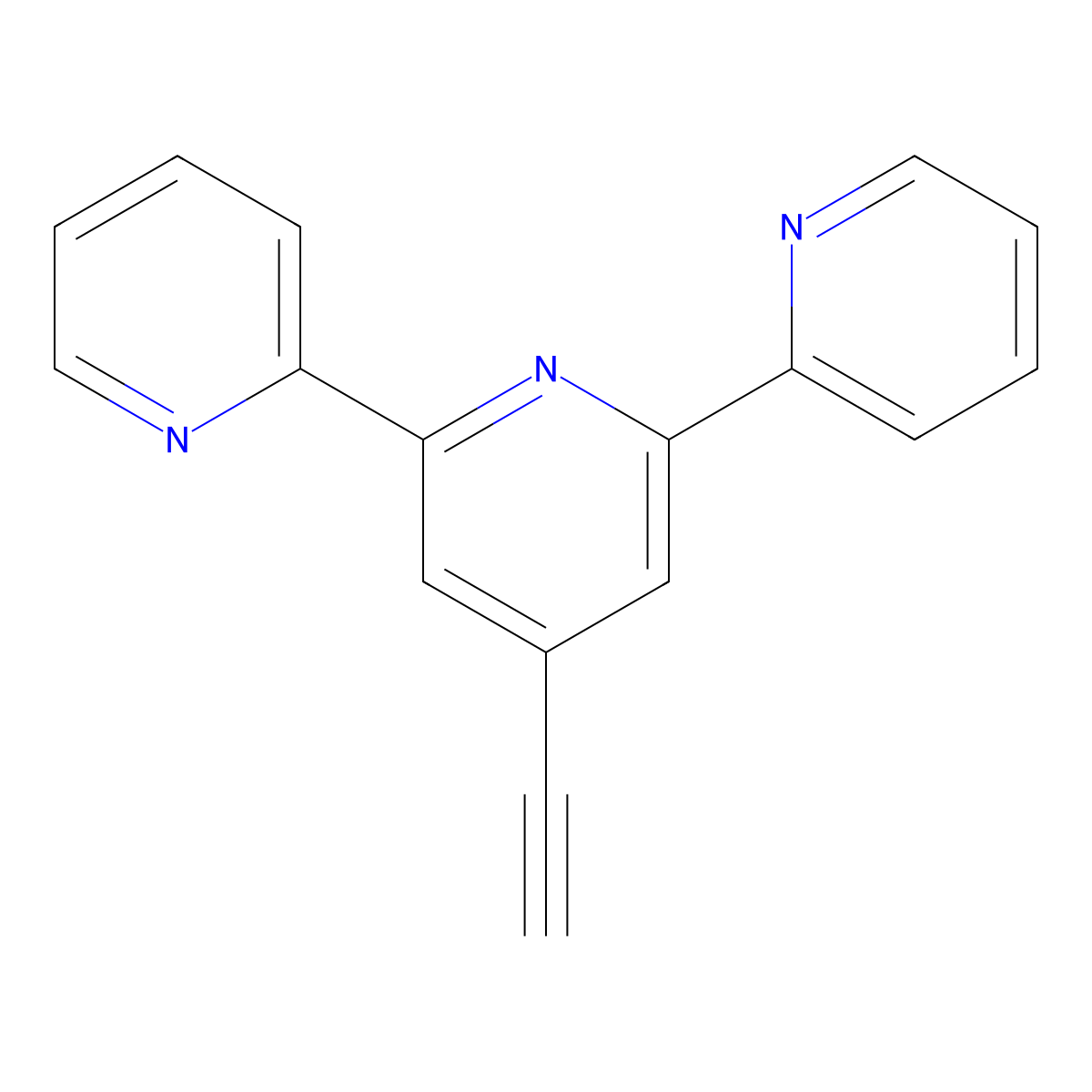 4'-Ethynyl-2,2':6',2''-terpyridine molecular structure, CAS 149817-60-7