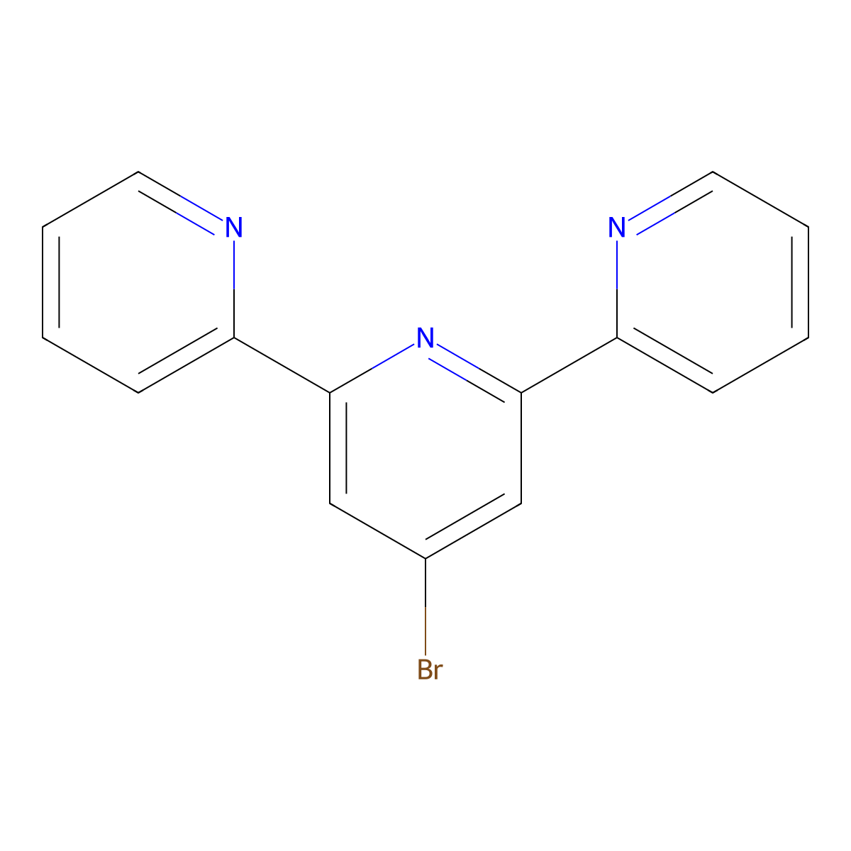 4'-Bromo-2,2':6',2''-terpyridine molecular structure, CAS 149817-62-9