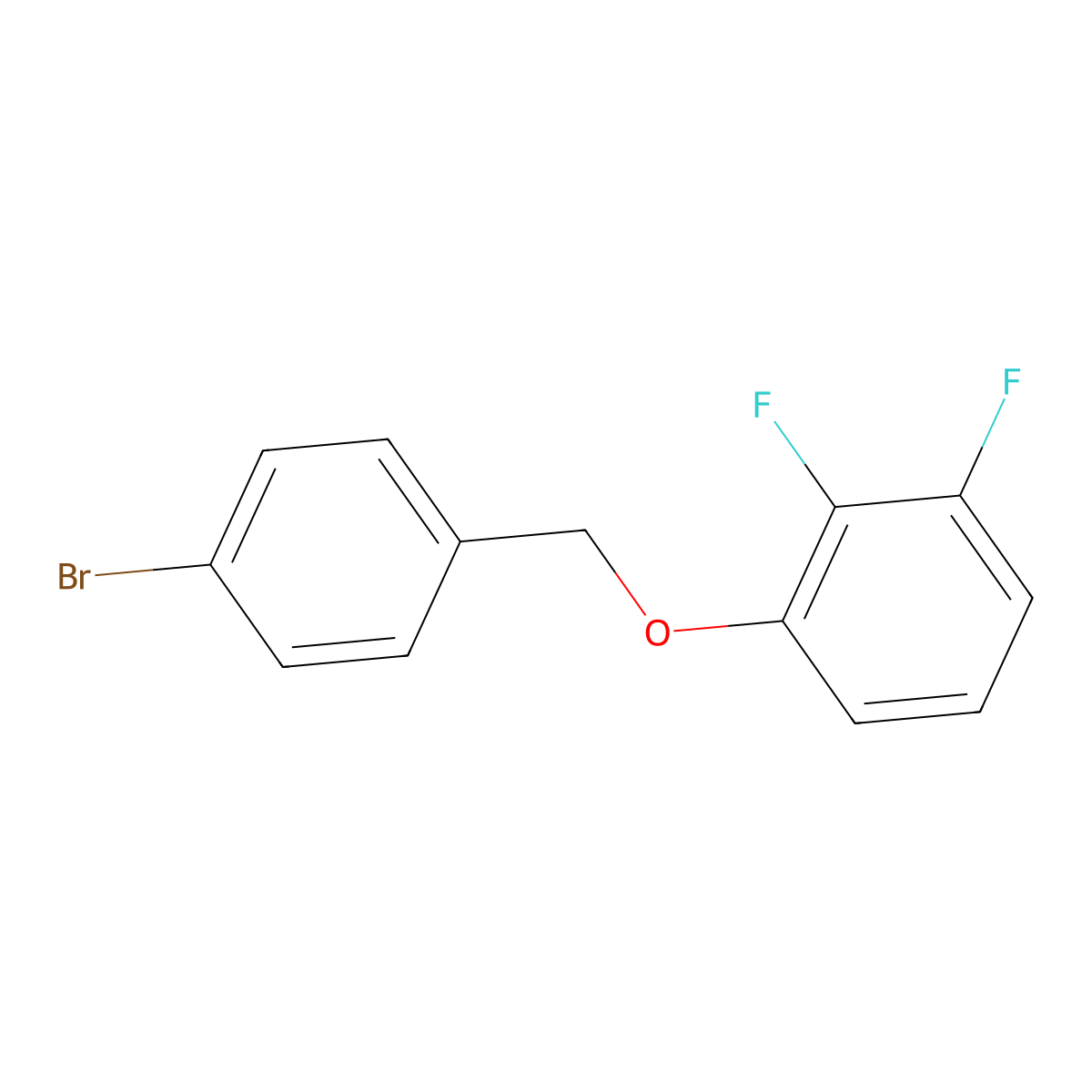 1-((4-Bromobenzyl)oxy)-2,3-difluorobenzene molecular structure, CAS 1498171-05-3