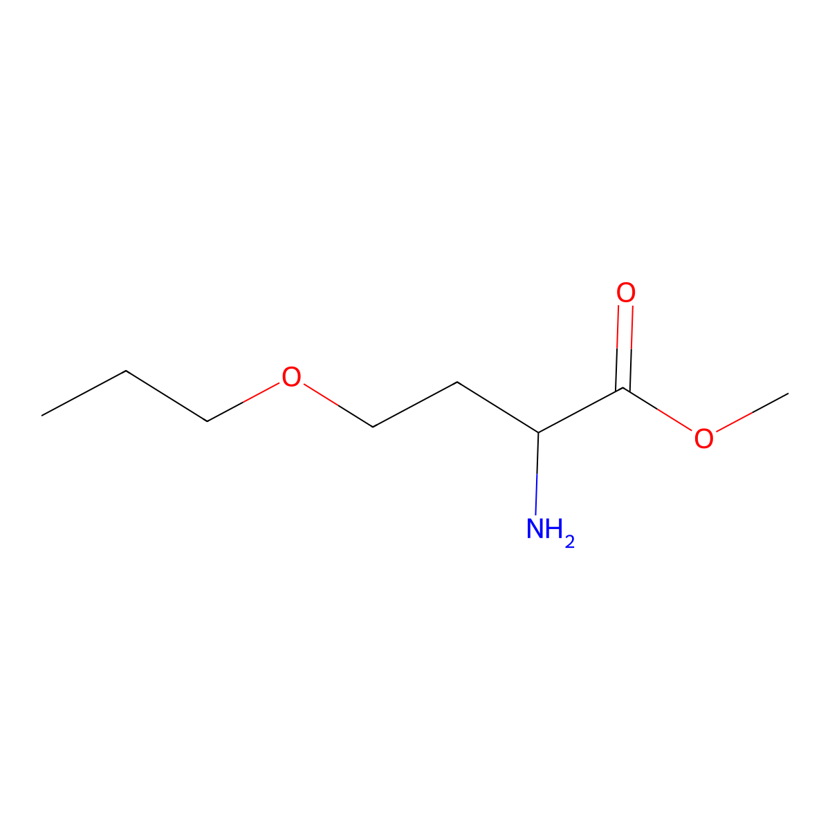 Methyl o-propylhomoserinate molecular structure, CAS 1498196-48-7