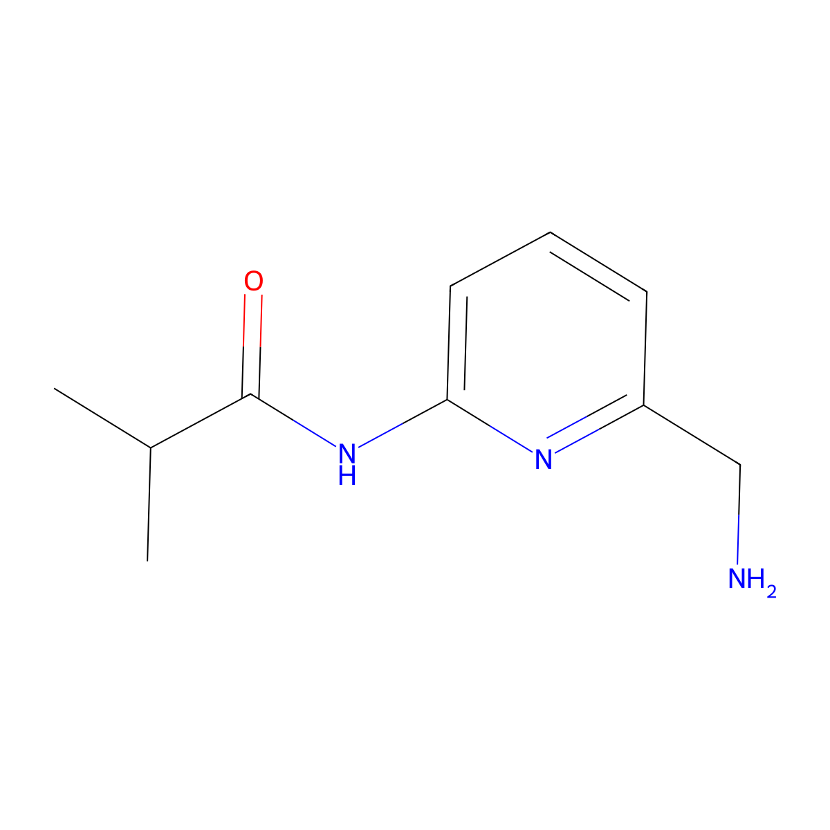 N-[6-(Aminomethyl)pyridin-2-YL]-2-methylpropanamide molecular structure, CAS 1498227-71-6