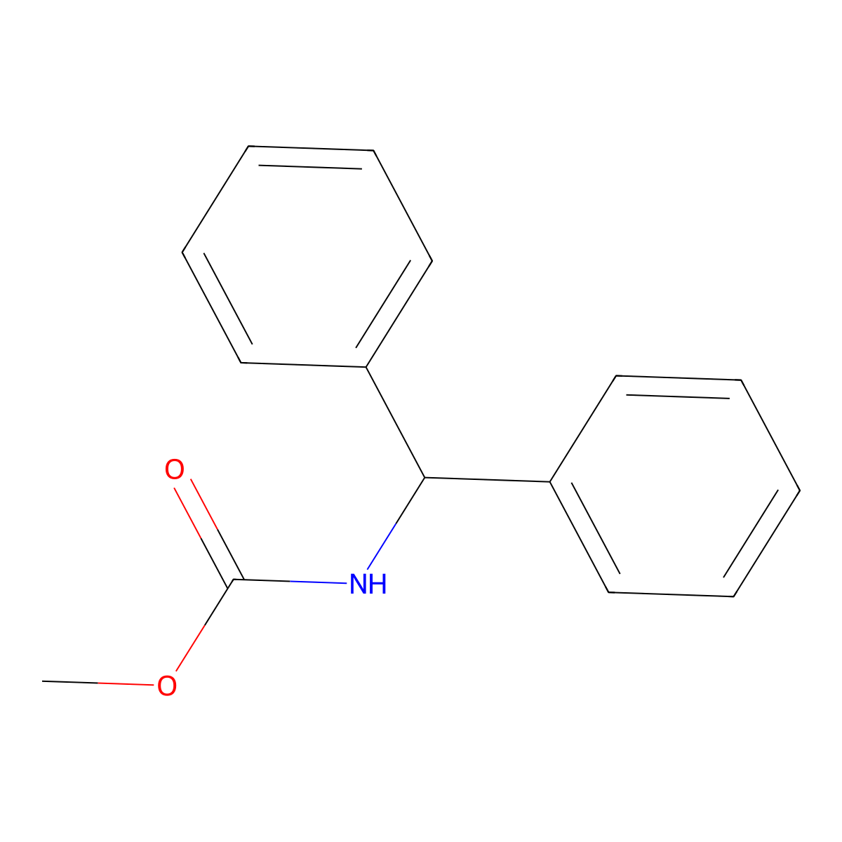 methyl N-benzhydrylcarbamate molecular structure, CAS 14983-80-3