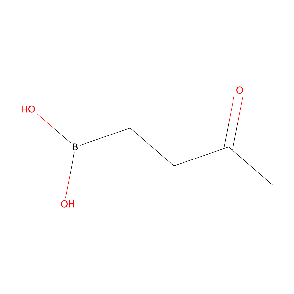(3-Oxobutyl)boronic acid molecular structure, CAS 1498308-34-1