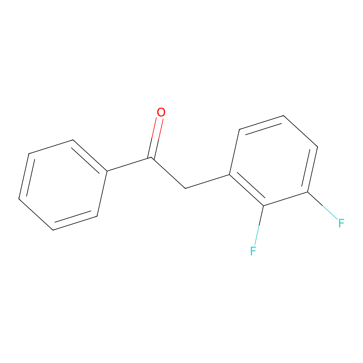 2-(2,3-Difluorophenyl)-1-phenylethan-1-one molecular structure, CAS 1498370-47-0