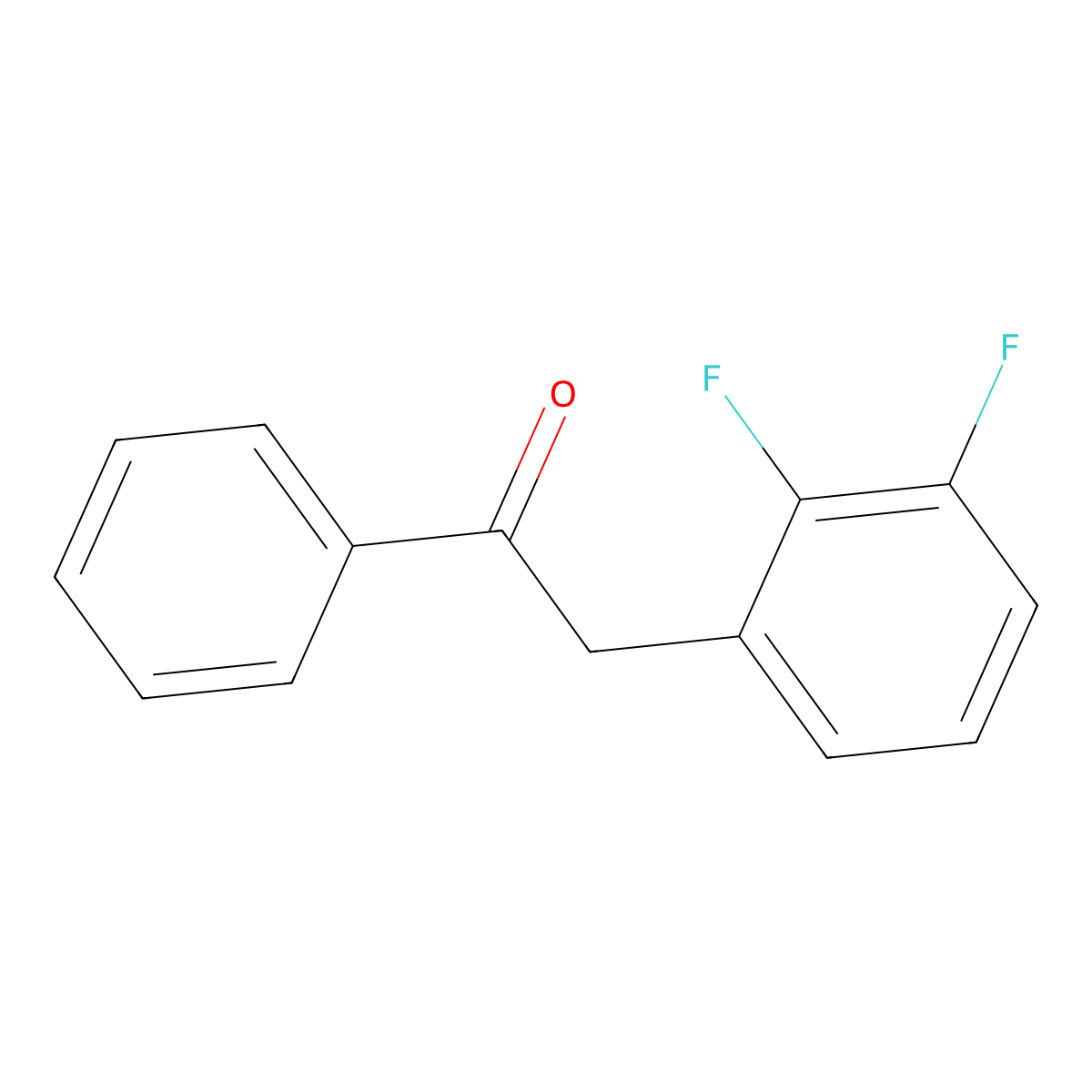 2-(2,3-Difluorophenyl)-1-phenylethan-1-one molecular structure, CAS 1498370-47-0