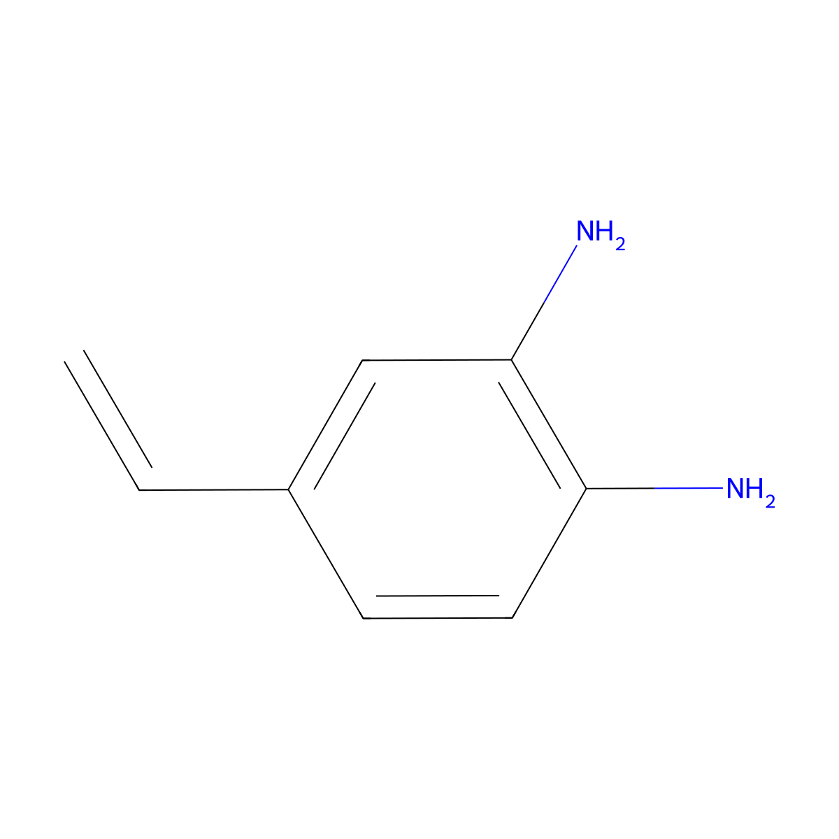 4-Ethenyl-1,2-benzenediamine molecular structure, CAS 14984-16-8