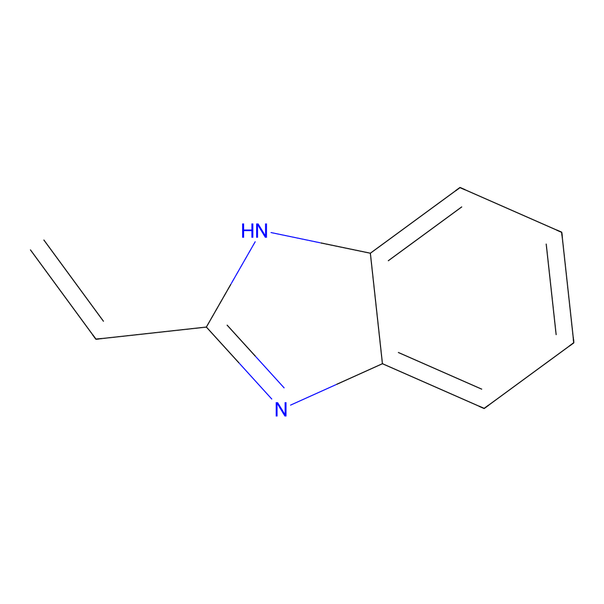 2-Vinyl-1H-benzimidazole molecular structure, CAS 14984-26-0