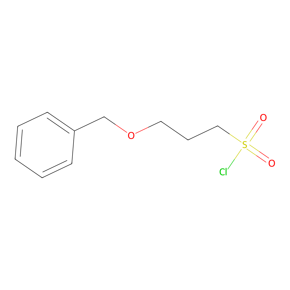 3-(Benzyloxy)propane-1-sulfonyl chloride molecular structure, CAS 1498463-64-1