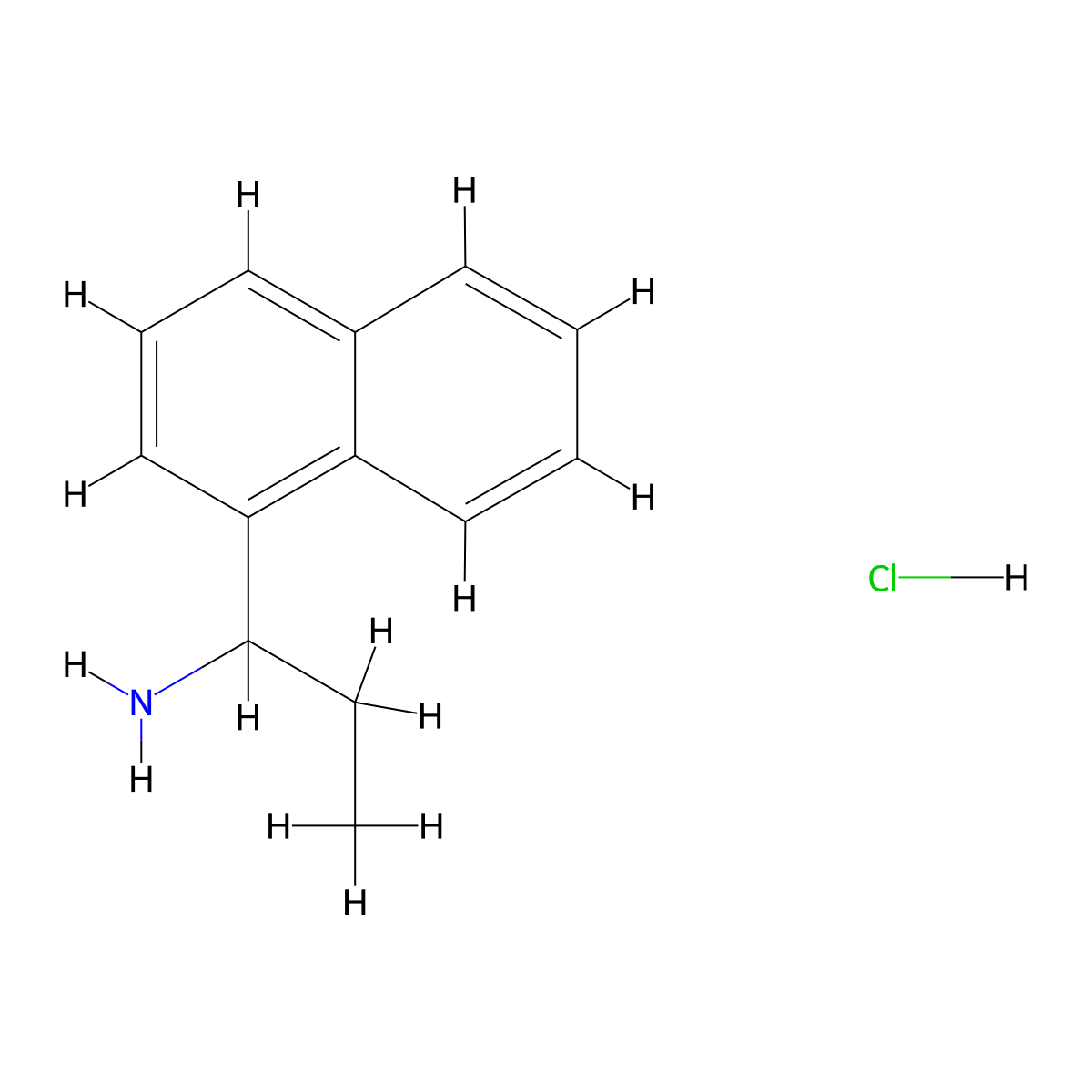 1-(Naphthalen-1-yl)propan-1-amine hydrochloride molecular structure, CAS 149854-36-4