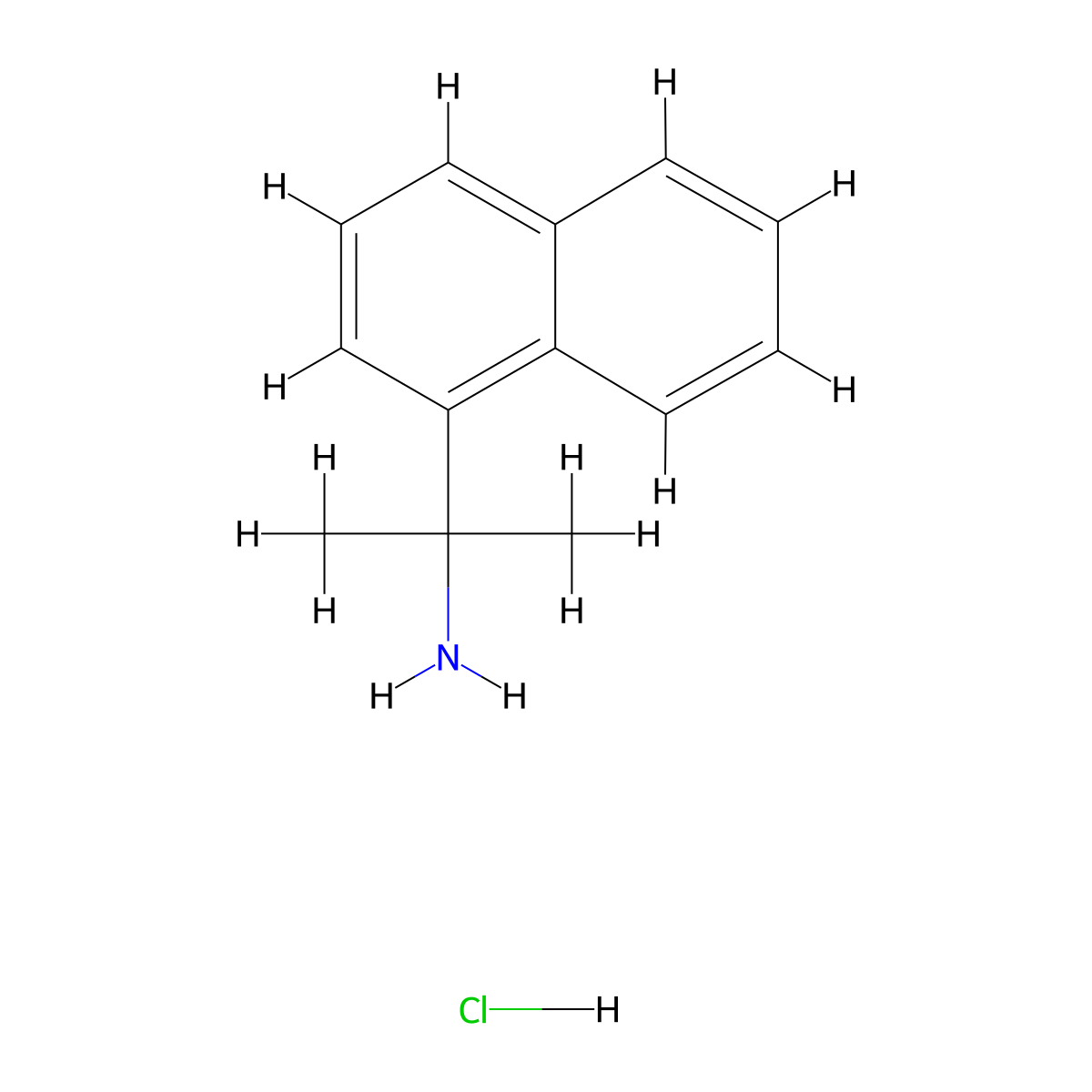 2-(Naphthalen-1-yl)propan-2-amine hydrochloride molecular structure, CAS 149854-37-5
