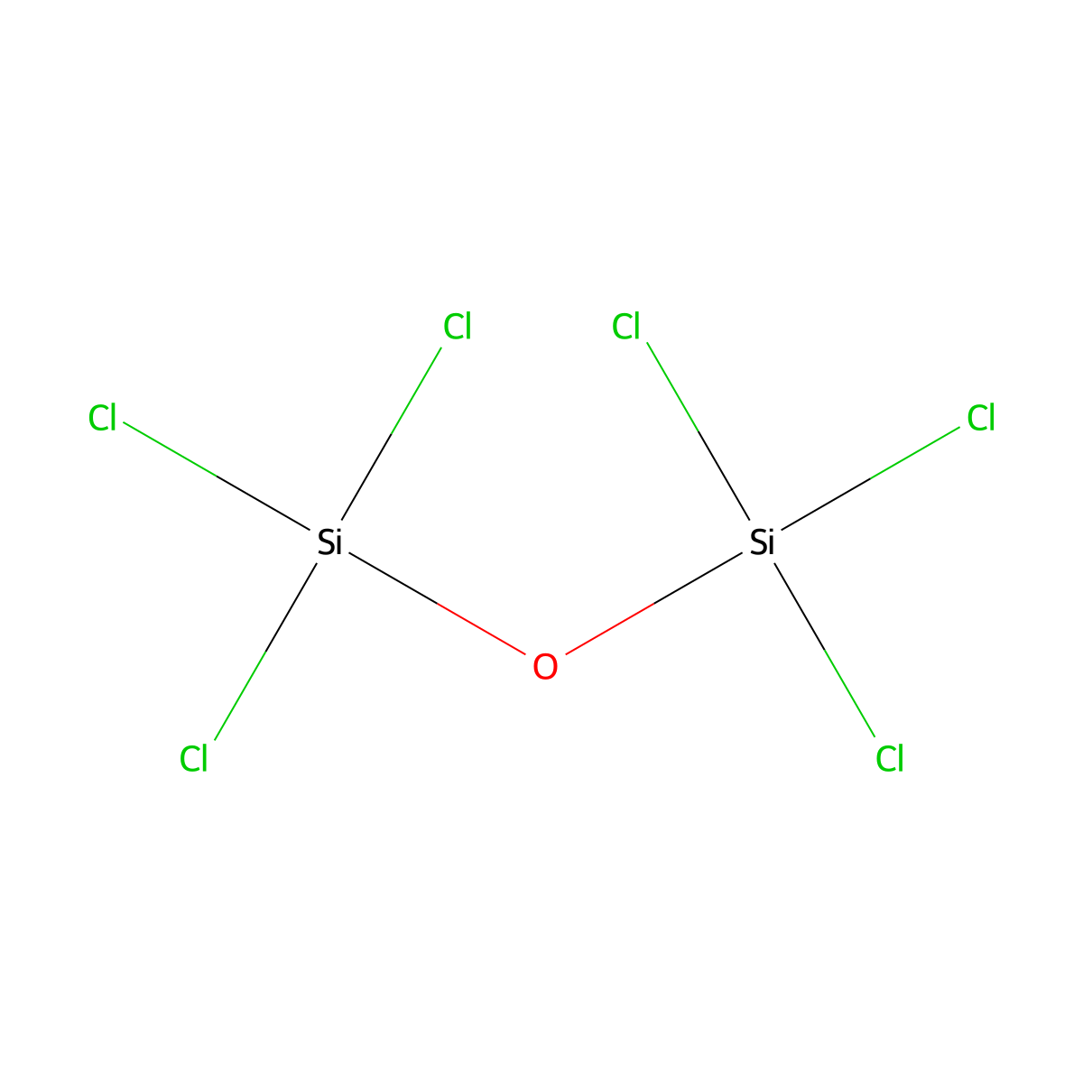 Hexachlorodisiloxane molecular structure, CAS 14986-21-1