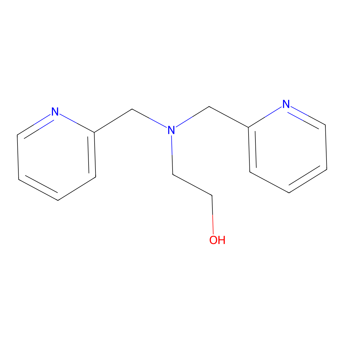 2-(Bis-(2-pyridylmethyl)-amino)-ethanol molecular structure, CAS 149860-22-0