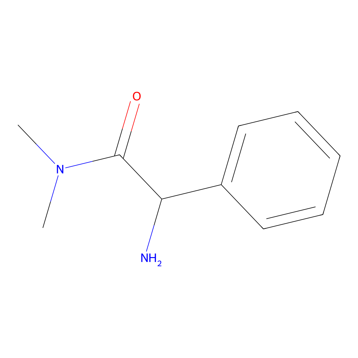 (S)-2-Amino-N,N-dimethyl-2-phenylacetamide molecular structure, CAS 149865-91-8
